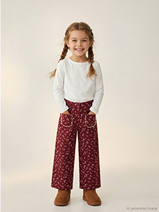 Light Bordeaux Printed