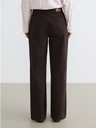 XSIDE Kahverengi Wideleg Kadın Jean Pantolon - W5NT96Z8-94W | LCW
