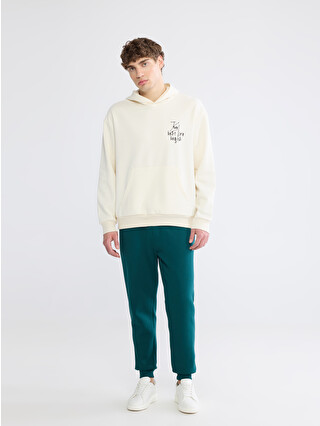 XSIDE Printed Men's Thick Hoodie - W5O371Z8-R9J | LC Waikiki