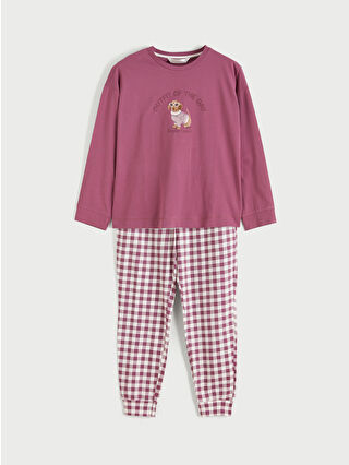 Koyu Kırmızı Ekoseli