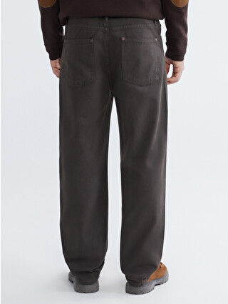 XSIDE Kahverengi Standart Kalıp Gabardin Erkek Pantolon - W5O605Z8