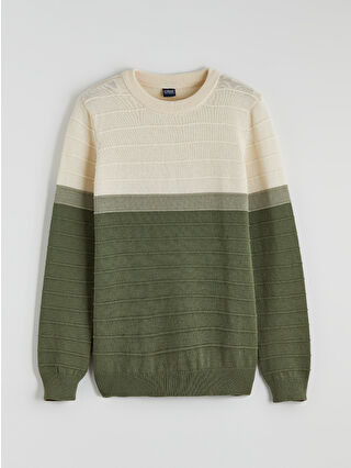 Uçuk Yeşil Çizgili