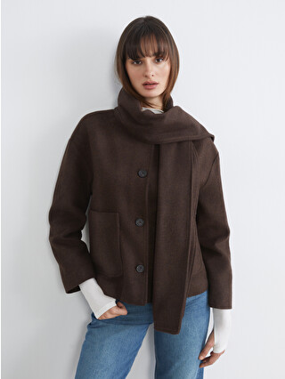LCW Vision Wool Blend Women's Cashmere Jacket - W5OJ68Z8-DJ7 - LC