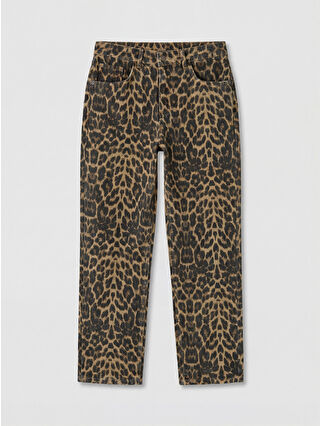 Açık Kahverengi Baskılı