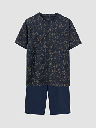 Navy Printed