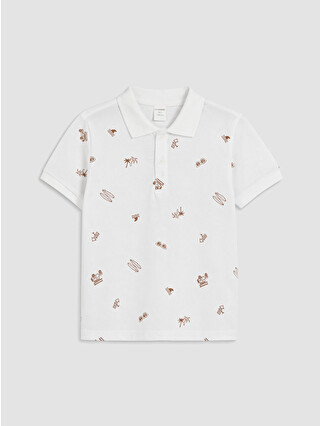 White Printed