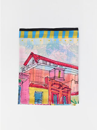 Canlı Pembe Baskılı