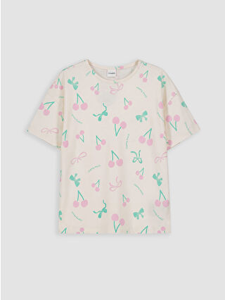 Uçuk Pembe Baskılı