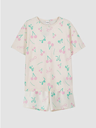 Uçuk Pembe Baskılı