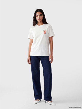 LCW Vision Tokyo Printed Women's T-shirt - S6QD08Z8-R9J | LC Waikiki