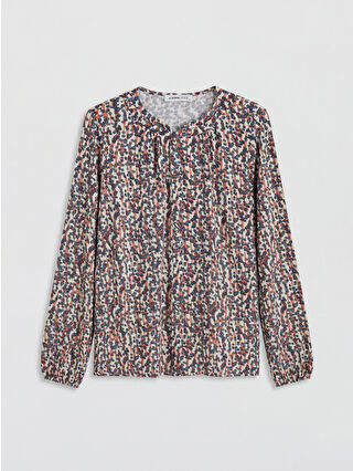 Açık Bordo Baskılı