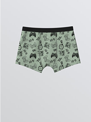 Açık Yeşil Baskılı