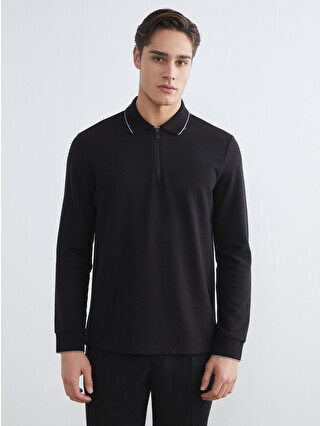 LCWAIKIKI Classic Polo Yaka Uzun Kollu Erkek Tişört - S61587Z8-CVL