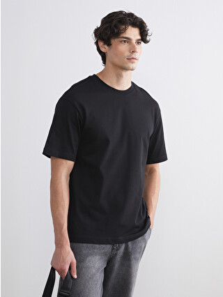 XSIDE Loose Fit Basic Thick T-Shirt - S61812Z8-CVL | LC Waikiki