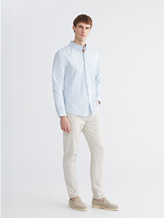 LCWAIKIKI Classic Bej Dar Kalıp Gabardin Erkek Chino Pantolon