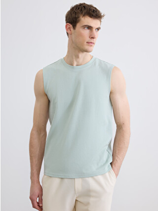 トップス SUMMER WOOL SLEEVELESS SHIRT LCWAIKIKI Classic Crew Neck Men's Sleeveless T-Shirt - S62375Z8