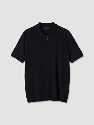 SOUTHBLUE Siyah Polo Yaka Erkek Triko Tişört - S62386Z8-CVL | LCW