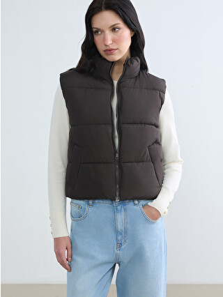 LCW EVERYDAY Women's Stand-Up Collar Puffer Vest - S62765Z8-HDD