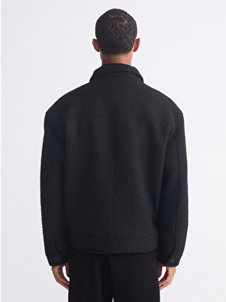 LCW Vision Loose Fit Jacket Collar Men's Wool Overcoat - S63172Z8