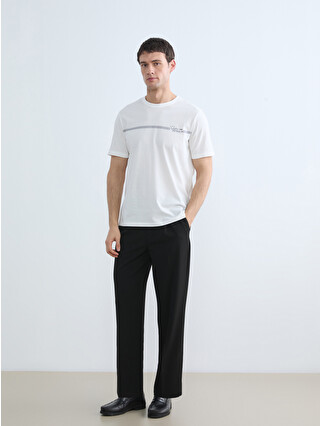 SOUTHBLUE Plus Size Crew Neck Printed Cotton Men's T-Shirt