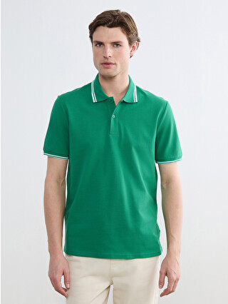 SOUTHBLUE Polo Collar Men's Pique T-Shirt - S63561Z8-QR5 | LC Waikiki