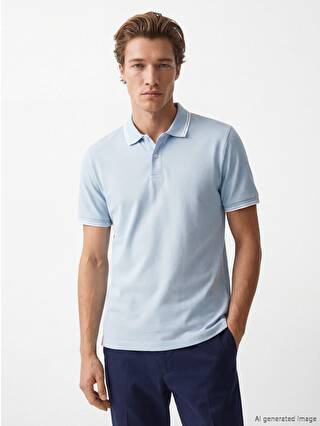 SOUTHBLUE Men's Pique Polo Collar T-shirt - S63561Z8-ZLS | LC Waikiki