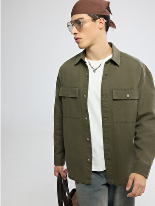 XSIDE Loose Fit Erkek Gabardin Gömlek Ceket - S63593Z8-SEM | LC