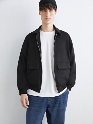 XSIDE Relaxed Fit Suede Men's Jacket - S63738Z8-CVL | LC Waikiki