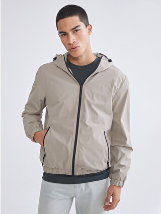 XSIDE Loose Fit Mock Neck Printed Men's Jacket - S63951Z8-J1W | LC