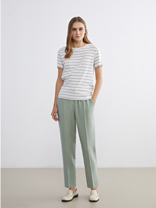 LCWAIKIKI Classic Elastic Waist Women's Trousers - S63972Z8-DPN