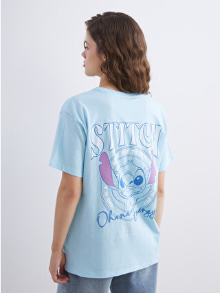 XSIDE Crew Neck Stitch Printed Women's T-shirt - S64006Z8-CU5 | LC