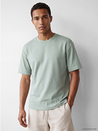 LCW Vision Crew Neck Men's T-shirt - S64158Z8-GEP | LC Waikiki