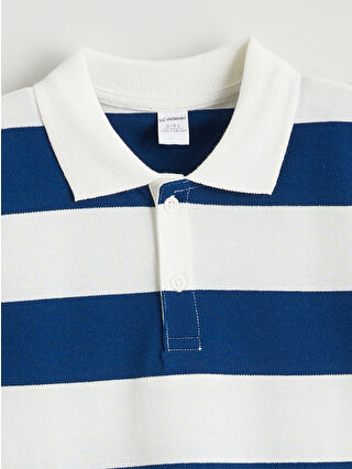 LCW Kids Polo Yaka Çizgili Erkek Çocuk Tişört - S64422Z1-LGB | LCW