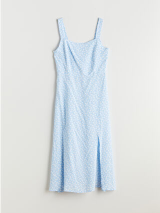 لون أزرق باهت مطبوع