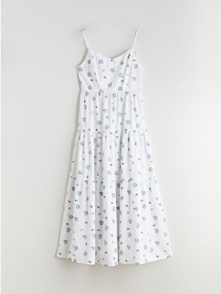 لون أزرق باهت مطبوع