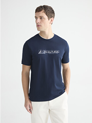 LCWAIKIKI Classic Crew Neck Printed Jersey Men's T-Shirt