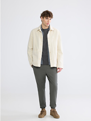 XSIDE Standart Kalıp Erkek Gabardin Jogger Pantolon - S65216Z8-QLA