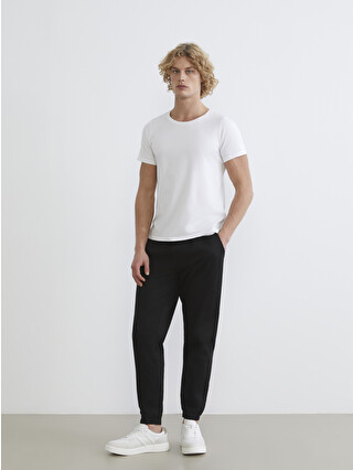 XSIDE Pantaloni jogger din gabardină pentru bărbați, croială