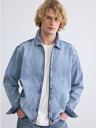 XSIDE Relaxed Fit Men's Denim Jacket - S65396Z8-H45 | LC Waikiki