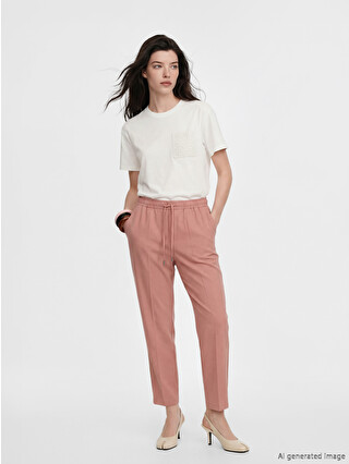 LCW Comfort Elastic Waist Carrot Fit Women's Trousers - S65484Z8