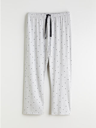 Grey Melange Printed