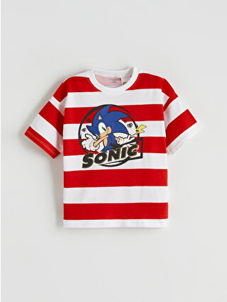 Canlı Kırmızı Baskılı