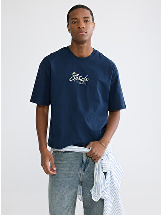 XSIDE Crew Neck Printed Men's T-shirt - S65693Z8-M00 | LC Waikiki
