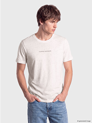 XSIDE Plus Size Crew Neck Printed Cotton Men's T-shirt - S65836Z8