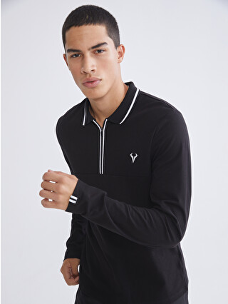 XSIDE ACTIVE Men's Polo Neck Sweatshirt - S66573Z8-CVL | LC Waikiki
