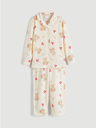 Uçuk Pembe Baskılı