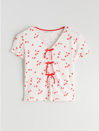 Açık Pembe Baskılı