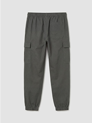 XSIDE Antrasit Standart Kalıp Poplin Erkek Jogger Pantolon