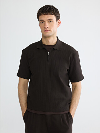 LCW Vision Polo Yaka Fitilli Erkek Triko Tişört - S68333Z8-ZNT