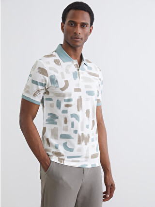 LCW Vision Polo Collar Patterned Pique Men's T-Shirt - S68344Z8